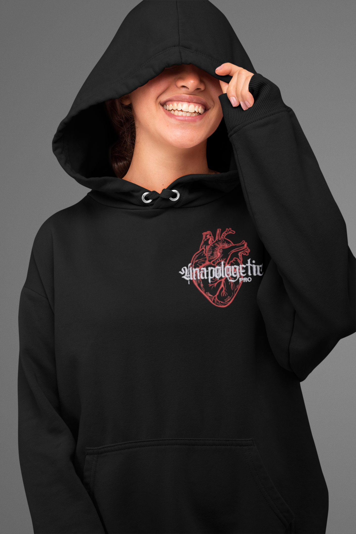 Unapologetic Hoodie with heart